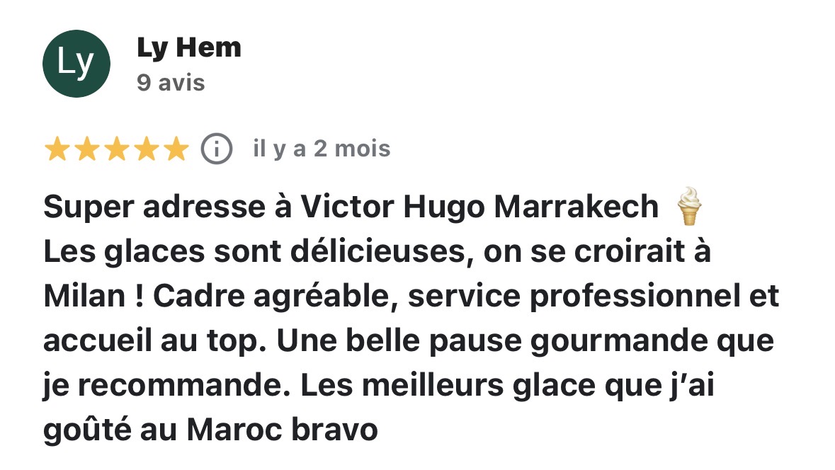 Avis Google de Ly Hem