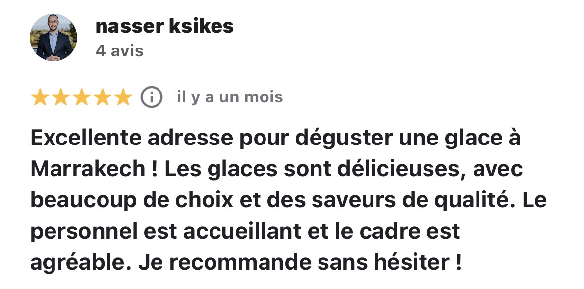 Avis Google de Nasser Ksikes